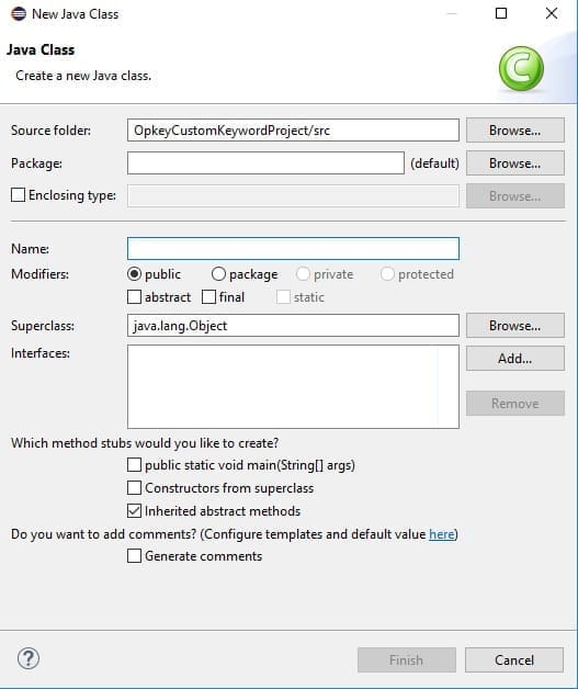 How to Add Custom Keyword in Opkey for Selenium Web driver Plug-in 2 Java Class