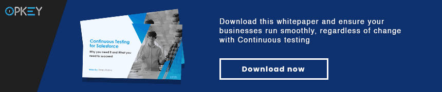 Continous testing for salesforce