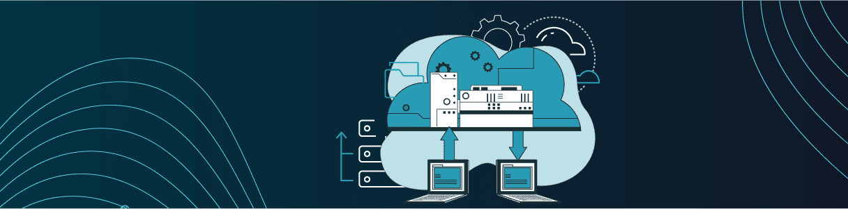Diagram showing data transfer between cloud-based ERP system and user devices, illustrating UAT testing for improved user adoption.