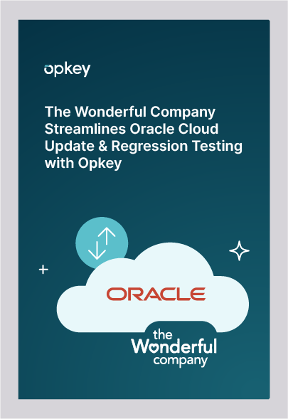 Opkey streamlines Oracle Cloud updates & regression testing.