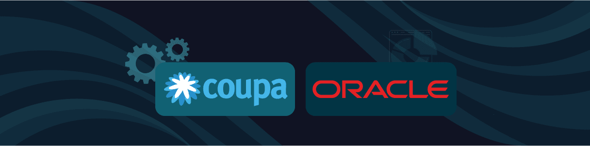 Coupa and Oracle logos; guide to integration